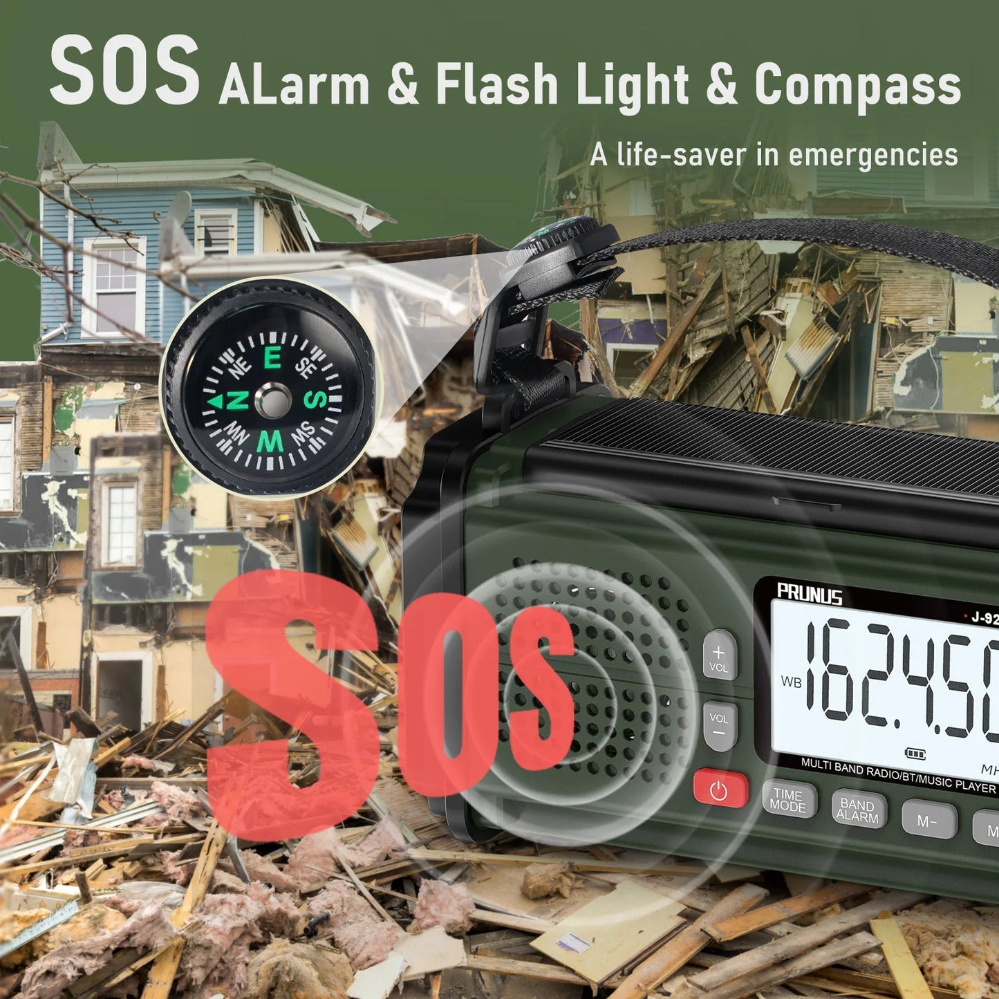 SafetyLink™ 7 In 1 Emergency Radio - Nexavale
