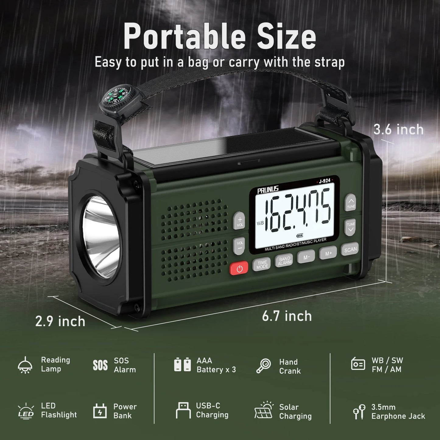 SafetyLink™ 7 In 1 Emergency Radio - Nexavale
