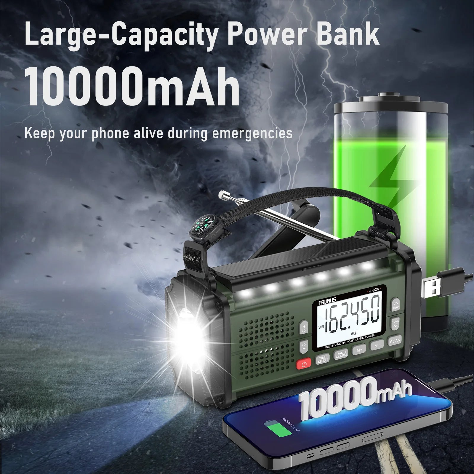 SafetyLink™ 7 In 1 Emergency Radio - Nexavale