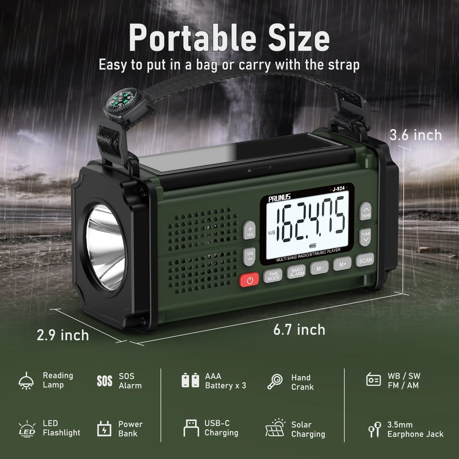 SafetyLink™ 7 In 1 Emergency Radio - Nexavale